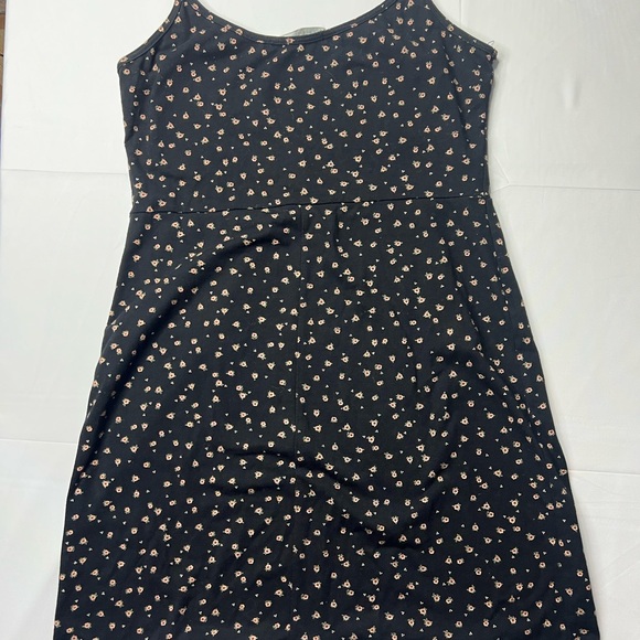 Brandy Melville Black Midi Dress with Floral Accents sz S - Picture 5 of 5
